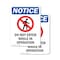 Signmission Do Not Enter While OSHA Notice Sign, Plastic, 7in W x 10in L, 2PK OS-2PACK-NS-P-710-V-11257 - alternate 1